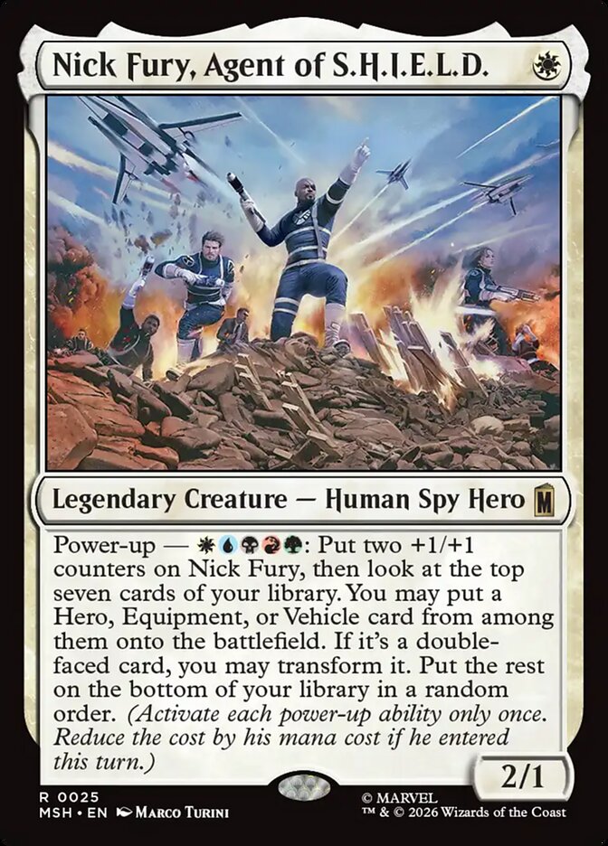 Nick Fury, Agent of S.H.I.E.L.D., Marvel Super Heroes Card Art
