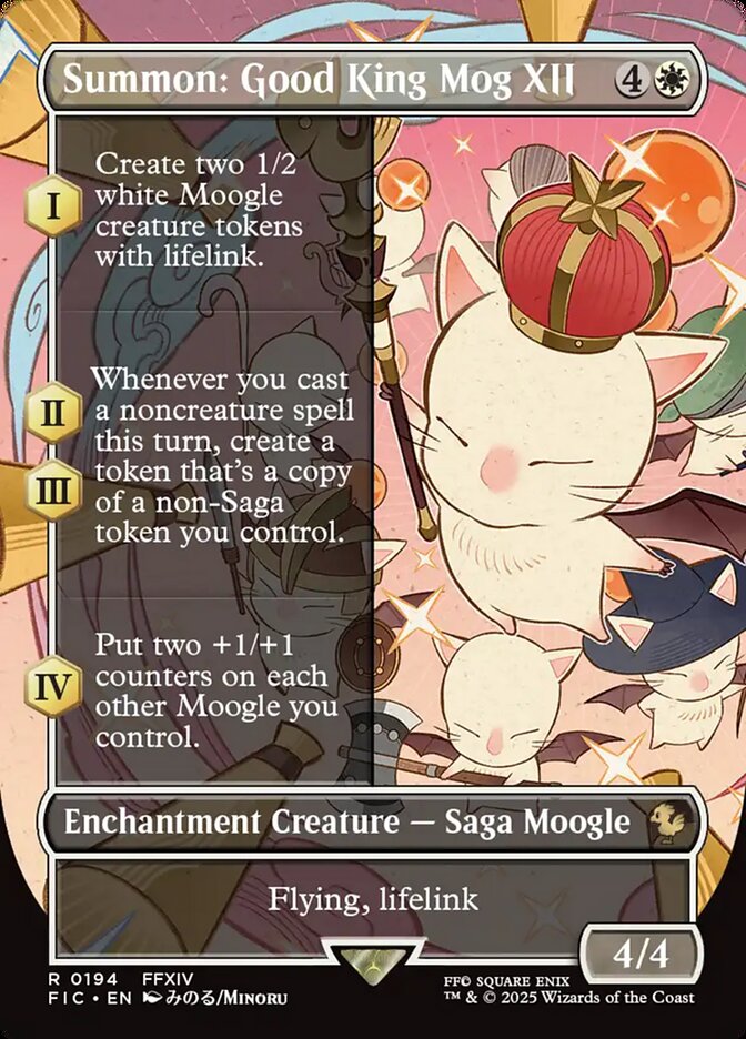 Summon: Good King Mog XII, Final fantasy commander Card Art