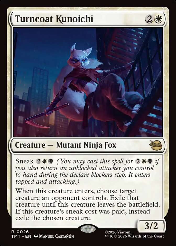 Turncoat Kunoichi, Teenage Mutant Ninja Turtles Card Art