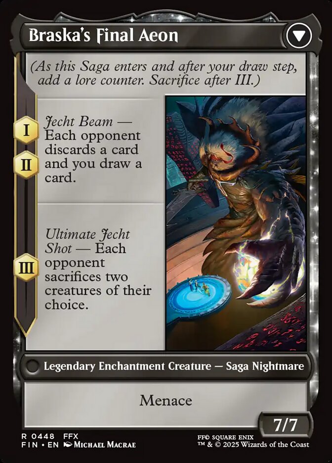 Jecht, Reluctant Guardian // Braska's Final Aeon, Final fantasy Card Art