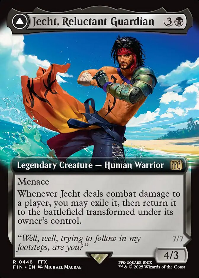 Jecht, Reluctant Guardian // Braska's Final Aeon, Final fantasy Card Art