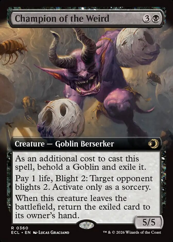 Champion of the Weird, Lorwyn Eclipsed Card Art