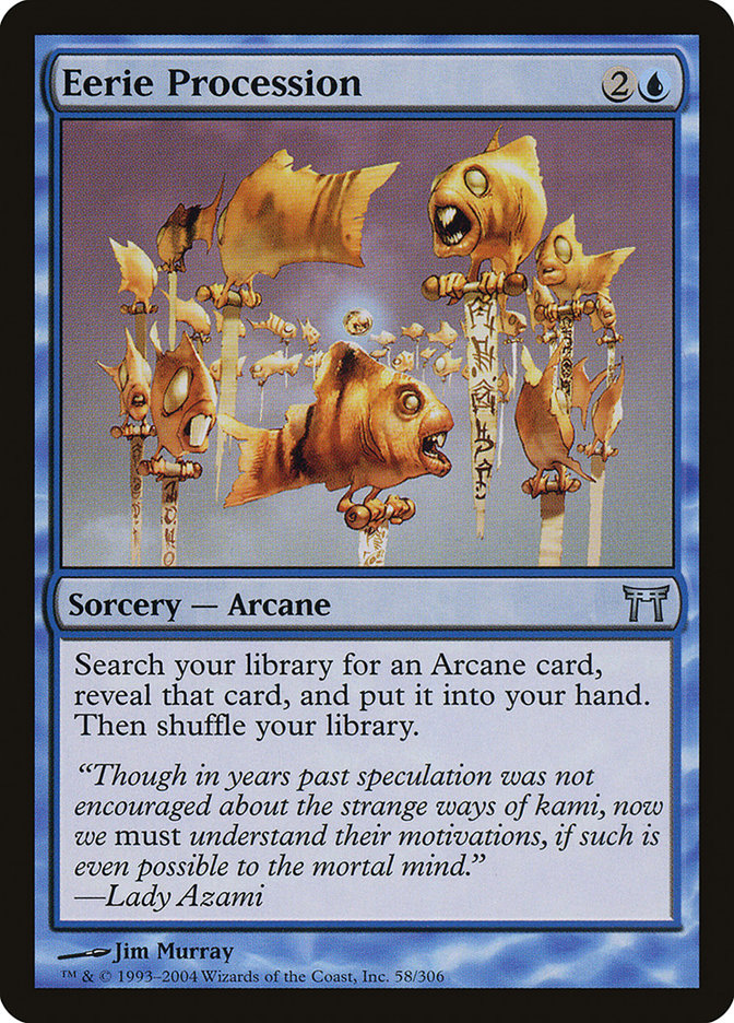 Eerie Procession, Champions Of Kamigawa Card Art