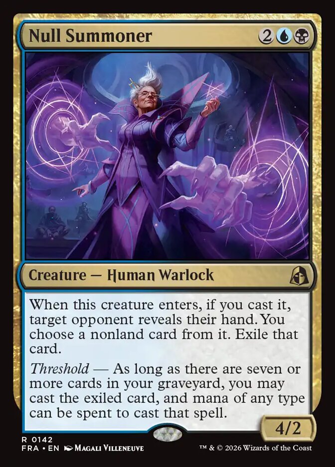Null Summoner, Reality Fracture Card Art
