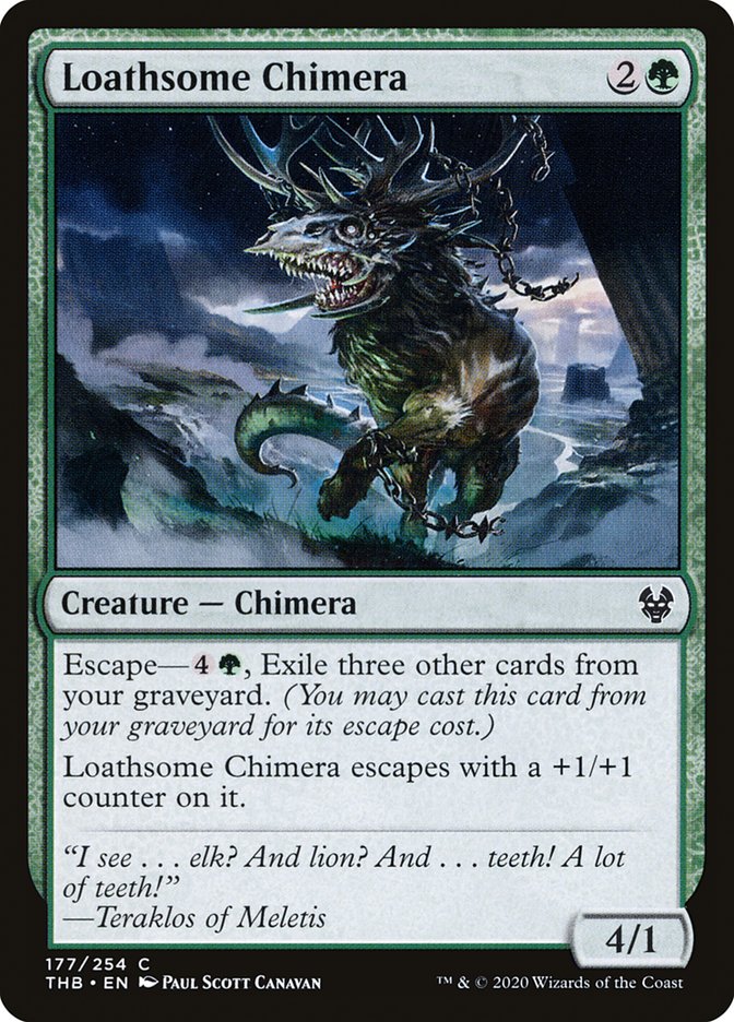 Loathsome Chimera, Theros beyond death Card Art