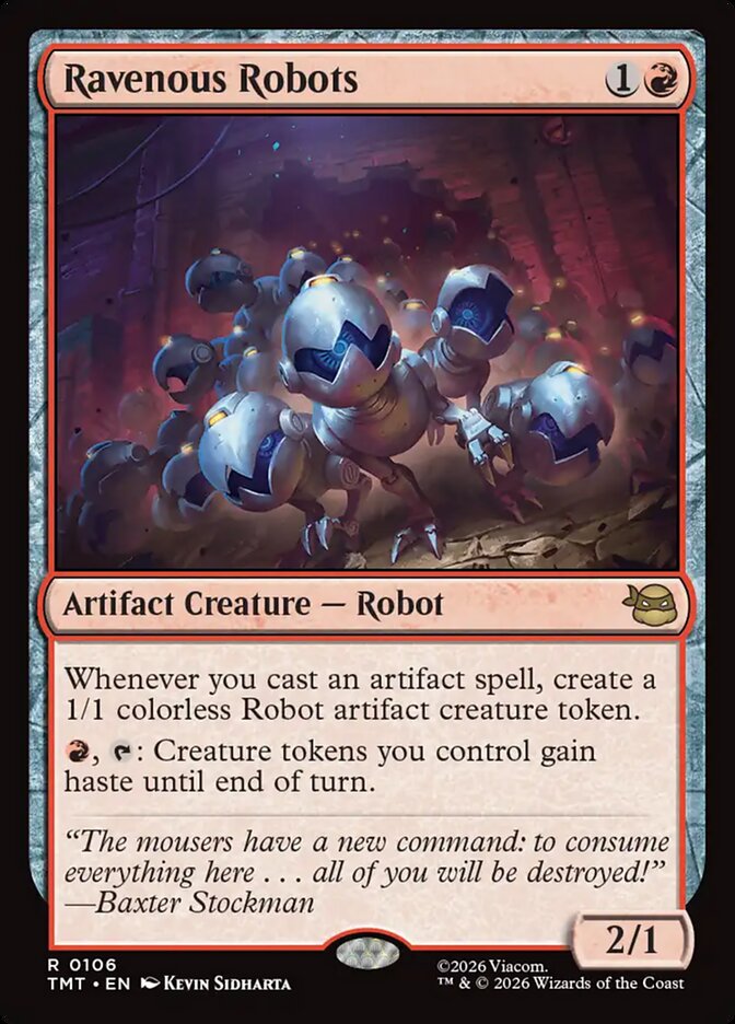 Ravenous Robots, Teenage Mutant Ninja Turtles Card Art