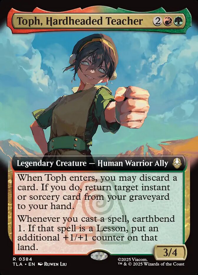 Toph, Hardheaded Teacher, Avatar: The Last Airbender Card Art