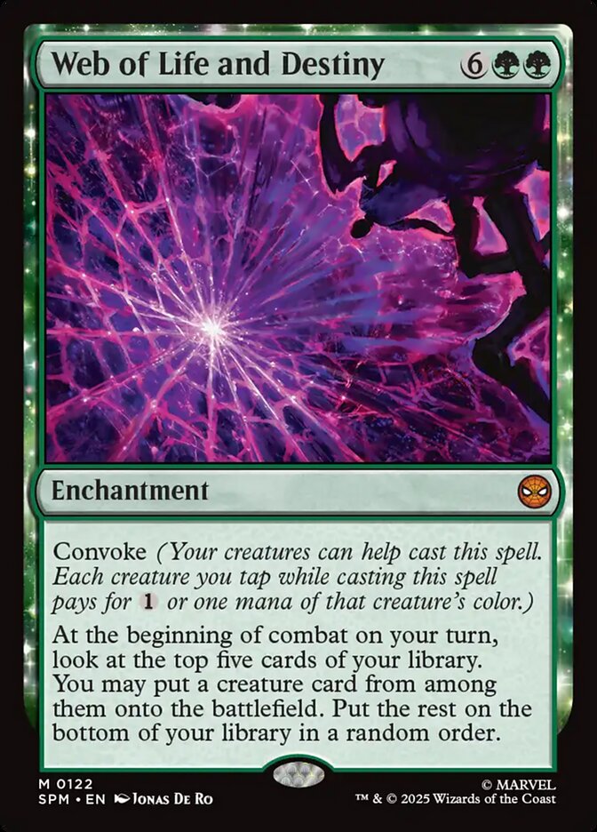 Web of Life and Destiny, Marvel'S Spider-Man Card Art