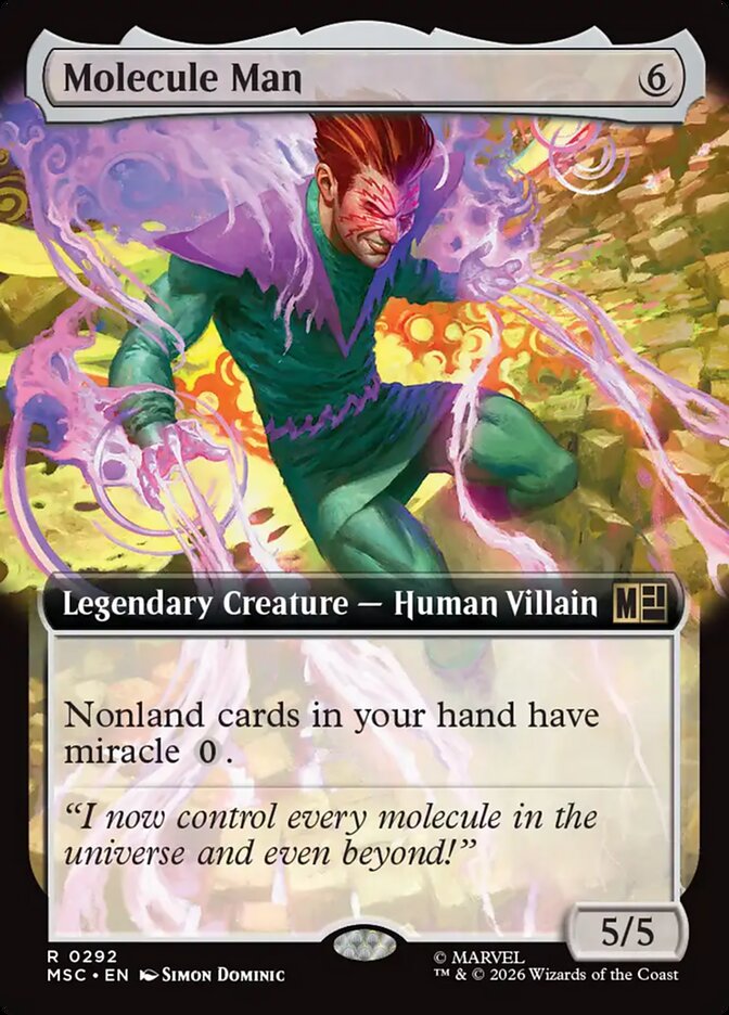 Molecule Man, Marvel Super Heroes Commander Card Art