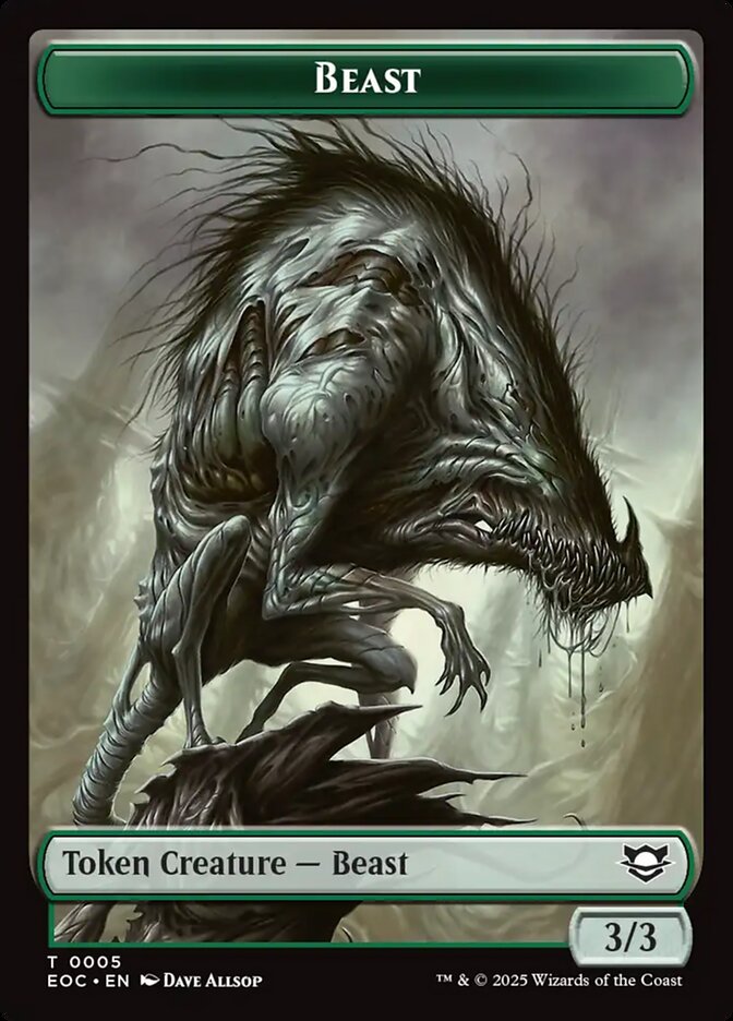 Beast, Edge Of Eternities Commander Tokens Card Art