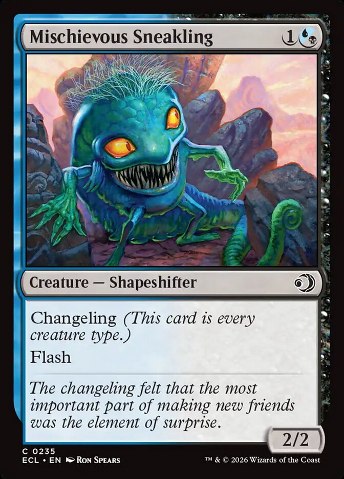 Mischievous Sneakling, Lorwyn Eclipsed Card Art
