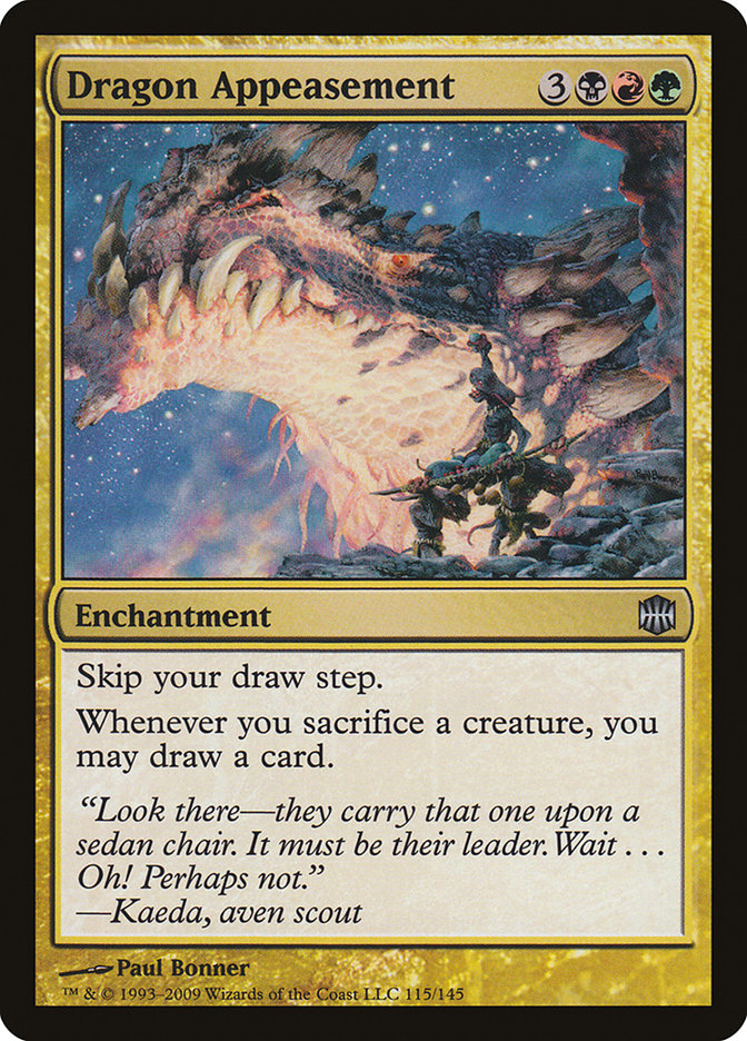 Dragon Appeasement, Alara Reborn Card Art