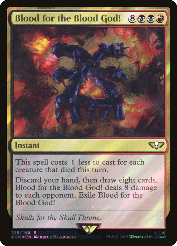 Blood for the Blood God!, Warhammer 40,000 Commander Card Art