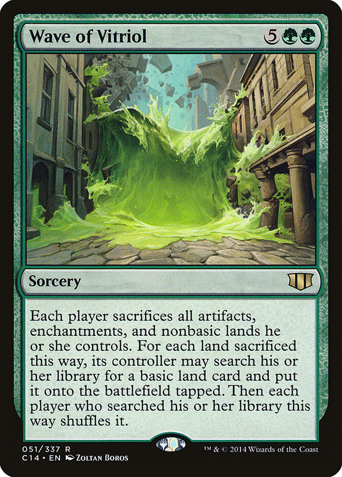 Wave of Vitriol, Commander 2014 Card Art