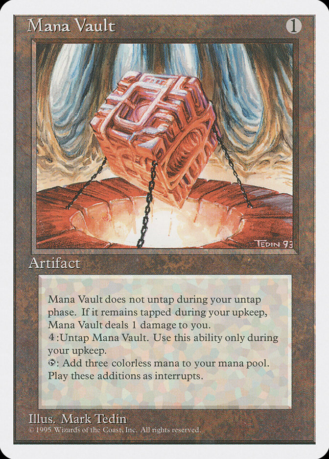 Mana Vault, Fourth edition Card Art