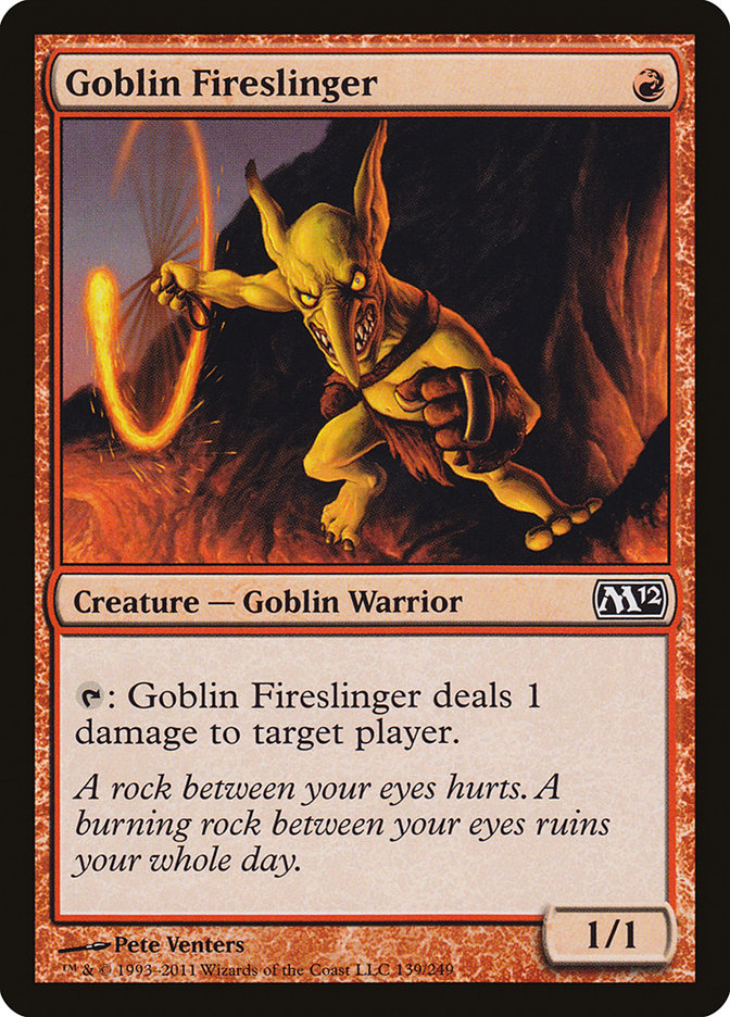 Goblin Fireslinger, Magic 2012 Card Art