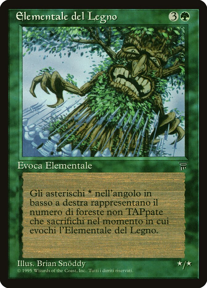 Wood Elemental, Legends Card Art