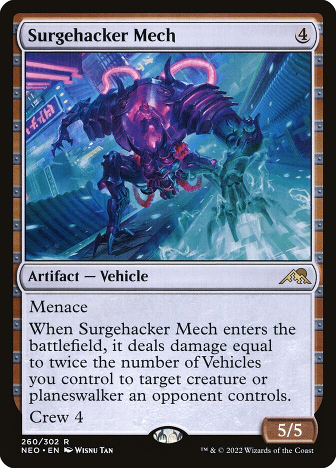 Surgehacker Mech, Kamigawa: neon dynasty Card Art