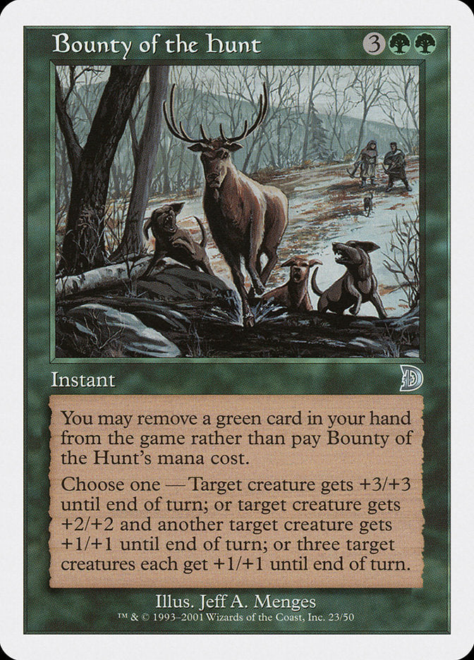 Bounty of the Hunt, Deckmasters Card Art