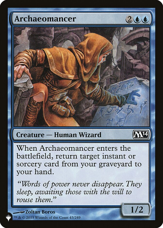 Archaeomancer, The List Card Art