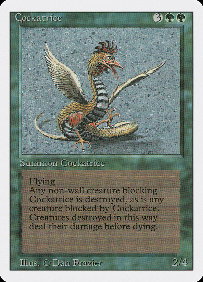Cockatrice, Revised Edition Card Art