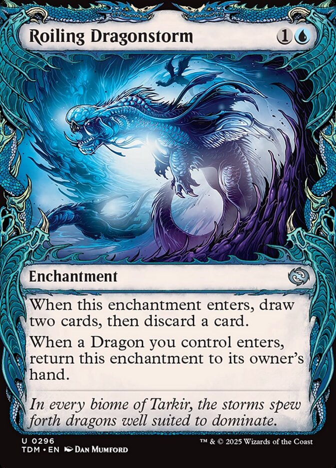 Roiling Dragonstorm, Tarkir: dragonstorm Card Art