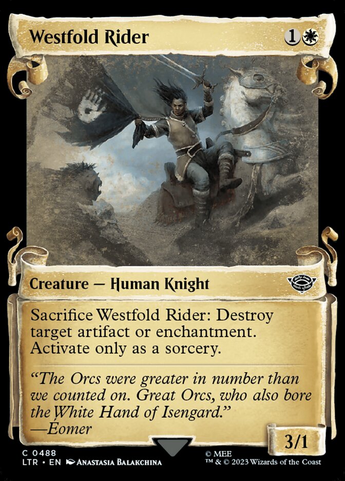 Westfold Rider, The lord of the rings: tales of middle-earth Card Art