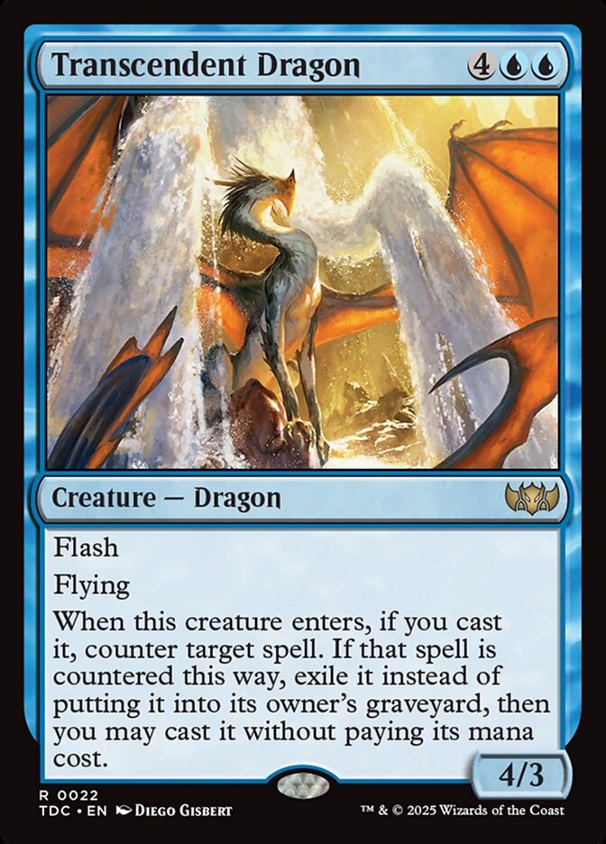 Transcendent Dragon, Tarkir: Dragonstorm Commander Card Art