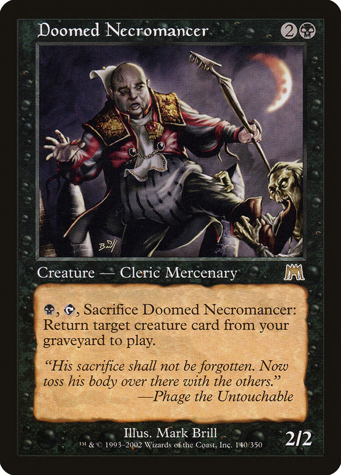 Doomed Necromancer, Onslaught Card Art