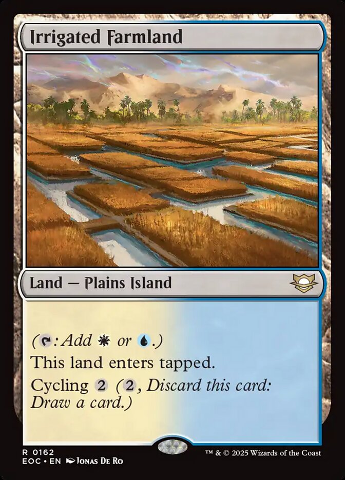 Irrigated Farmland, Edge Of Eternities Commander Card Art