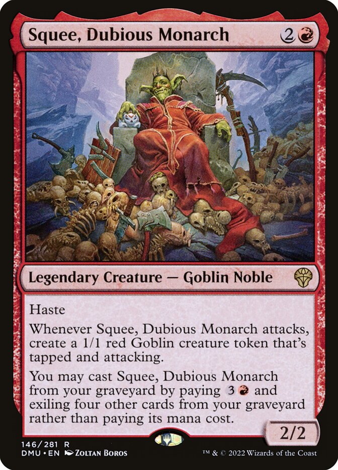 Squee, Dubious Monarch, Dominaria united Card Art