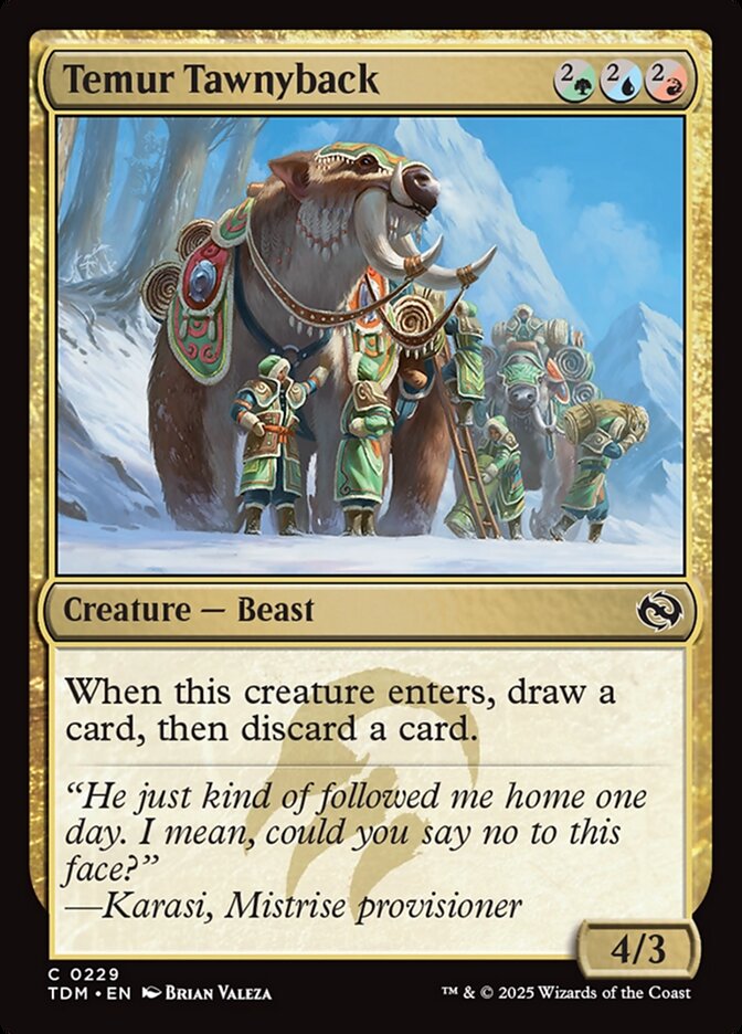 Temur Tawnyback, Tarkir: dragonstorm Card Art