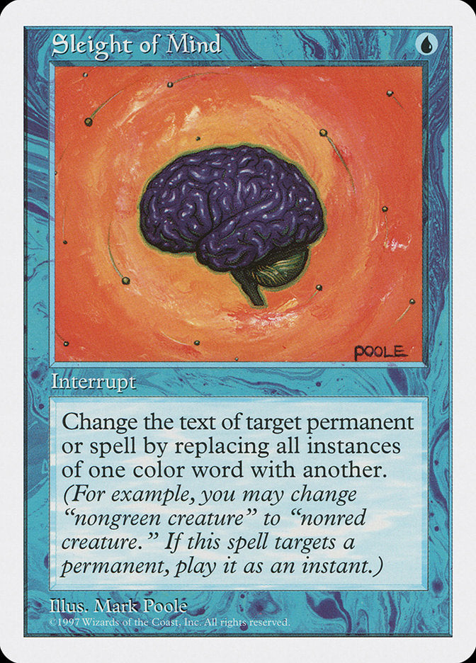 Sleight of Mind, Fifth edition Card Art