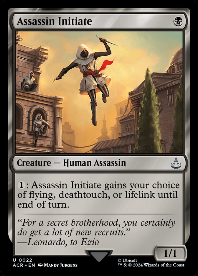 Assassin Initiate, Assassin's creed Card Art