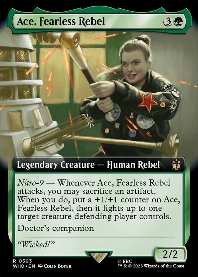 Ace, Fearless Rebel, Doctor who Card Art