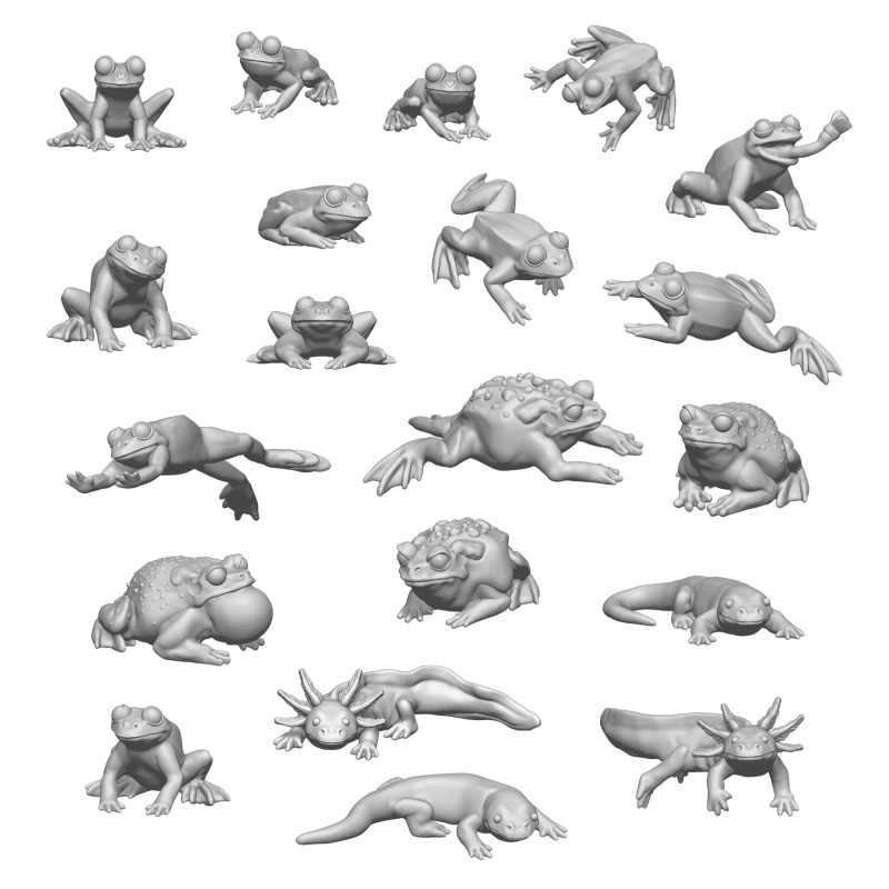 Green Stuff World - 20 Frogs and Toads