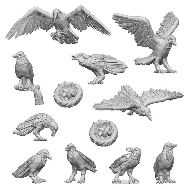 Green Stuff World - 10 Ravens
