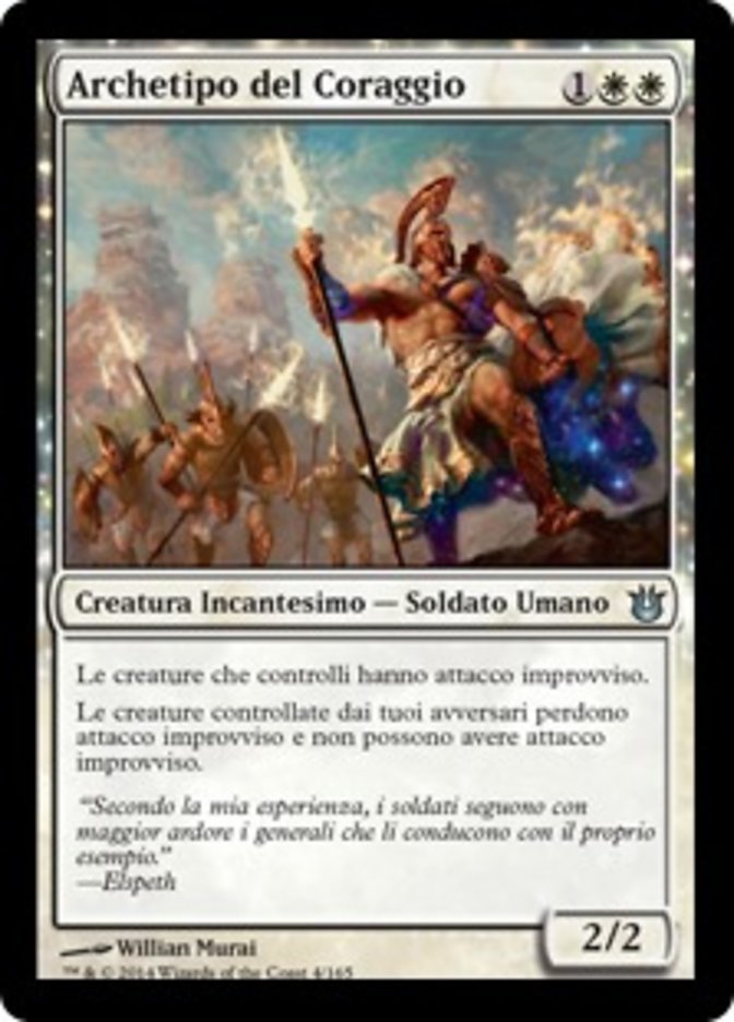 Archetype of Courage, Born Of The Gods Card Art