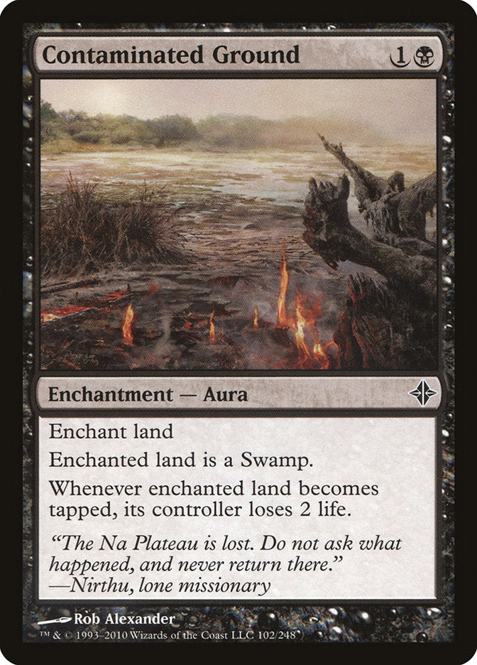 Contaminated Ground, Rise Of The Eldrazi Card Art