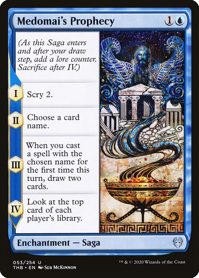 Medomai's Prophecy, Theros beyond death Card Art