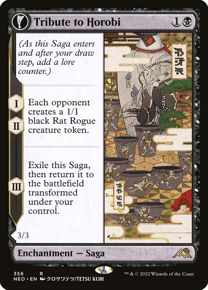 Tribute to Horobi // Echo of Death's Wail, Kamigawa: neon dynasty Card Art