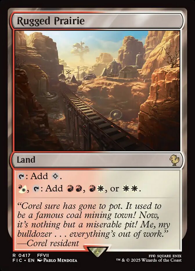 Rugged Prairie, Final fantasy commander Card Art