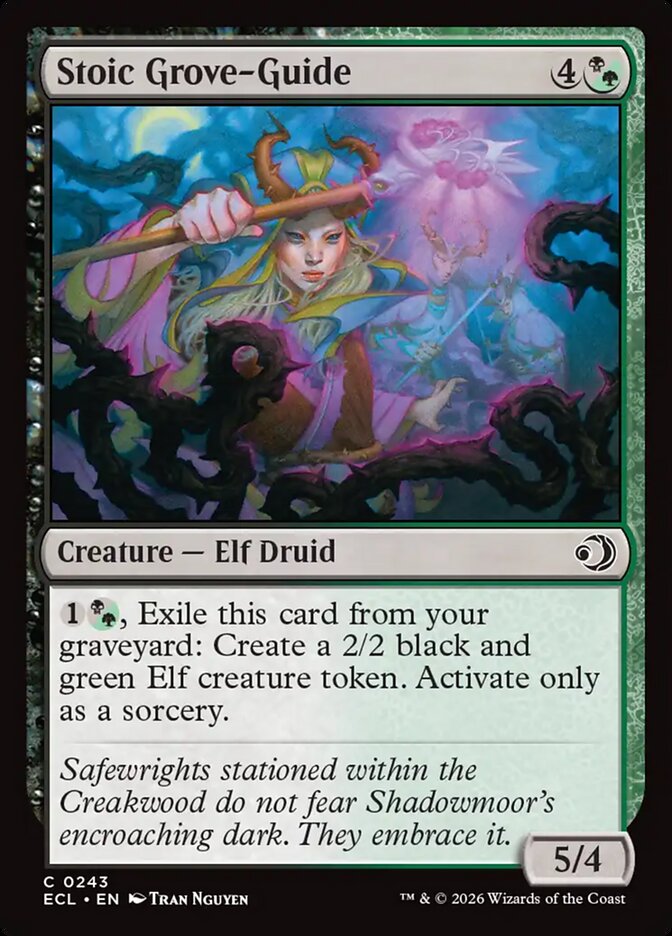 Stoic Grove-Guide, Lorwyn Eclipsed Card Art