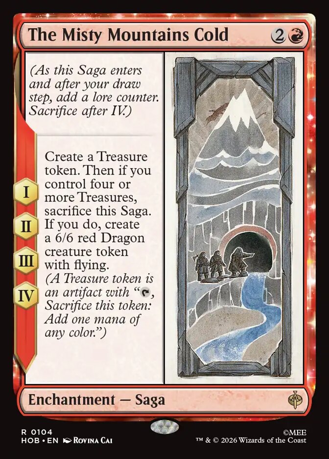 The Misty Mountains Cold, The Hobbit Card Art