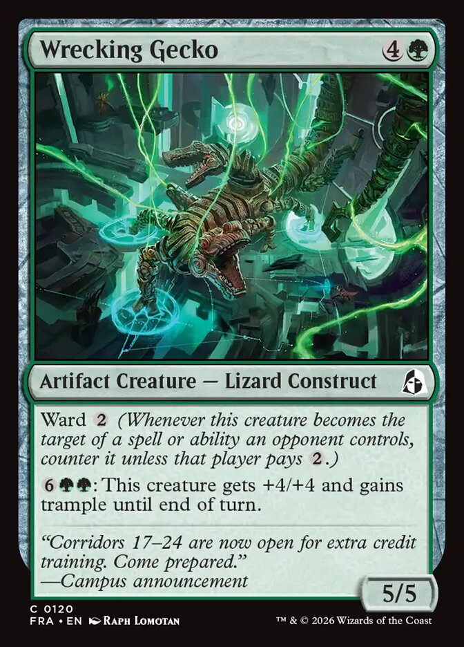 Wrecking Gecko, Reality Fracture Card Art