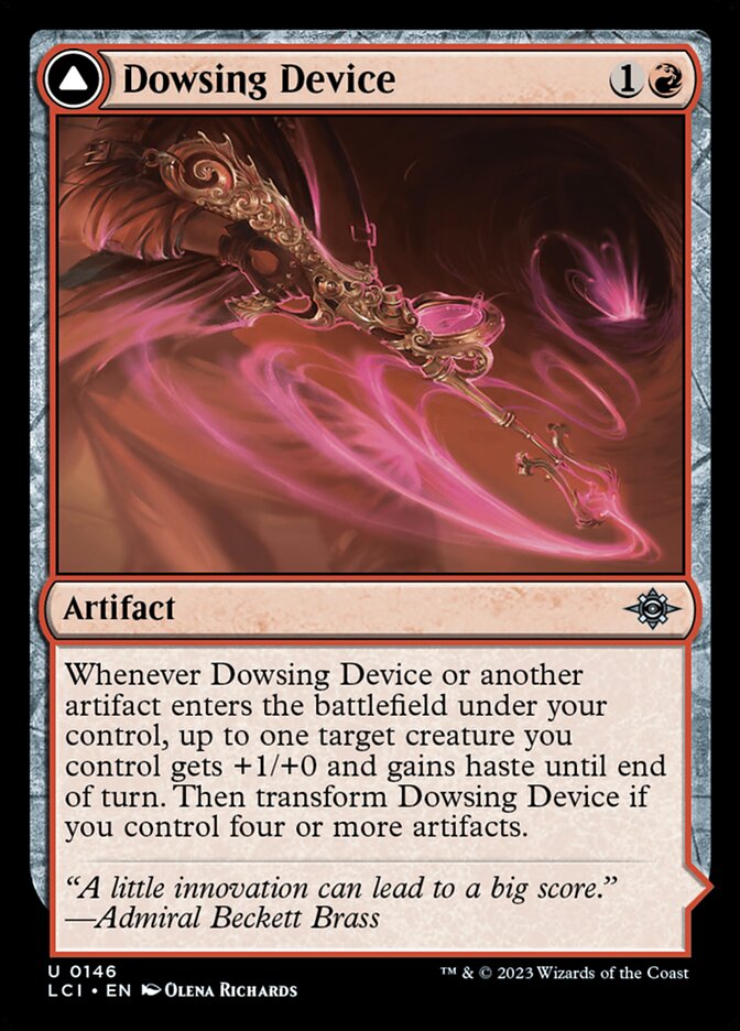 Dowsing Device // Geode Grotto, The Lost Caverns Of Ixalan Card Art