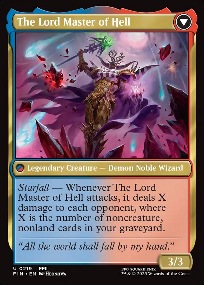 The Emperor of Palamecia // The Lord Master of Hell, Final fantasy Card Art