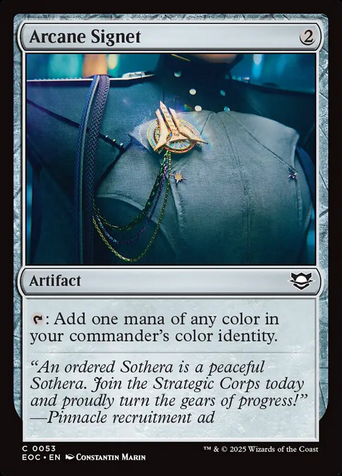 Arcane Signet, Edge Of Eternities Commander Card Art