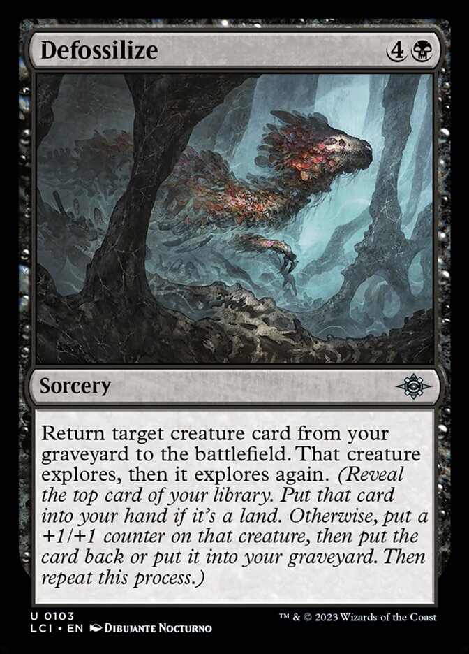 Defossilize, The lost caverns of ixalan Card Art
