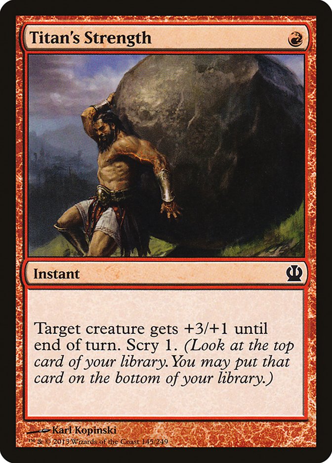 Titan's Strength, Theros Card Art